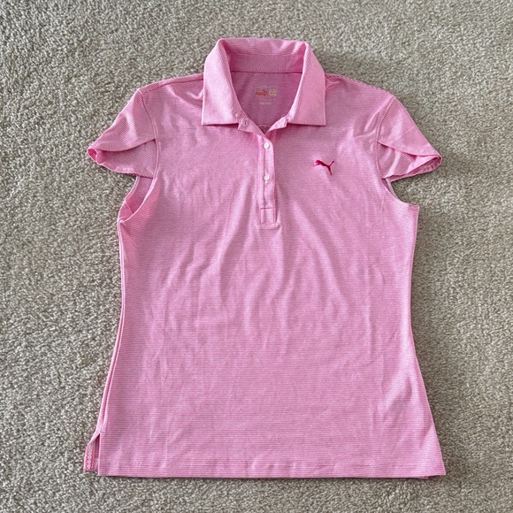 Puma Tops - Puma Light Pink Polo Shirt Size Medium
